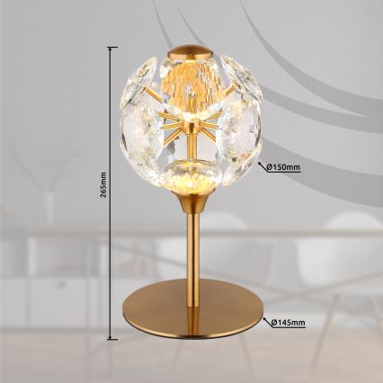 Globo - Lampe de table LED/8W/230V 3000K dorée