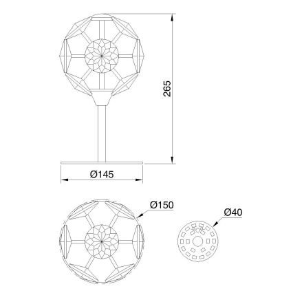 Globo - LED Lampe de table LED/8W/230V