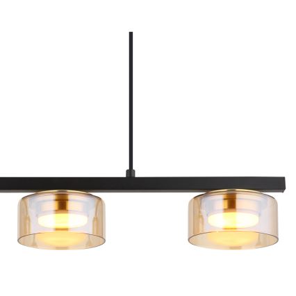 Globo - Suspension filaire 3xGX53/6W/230V fumé/marron