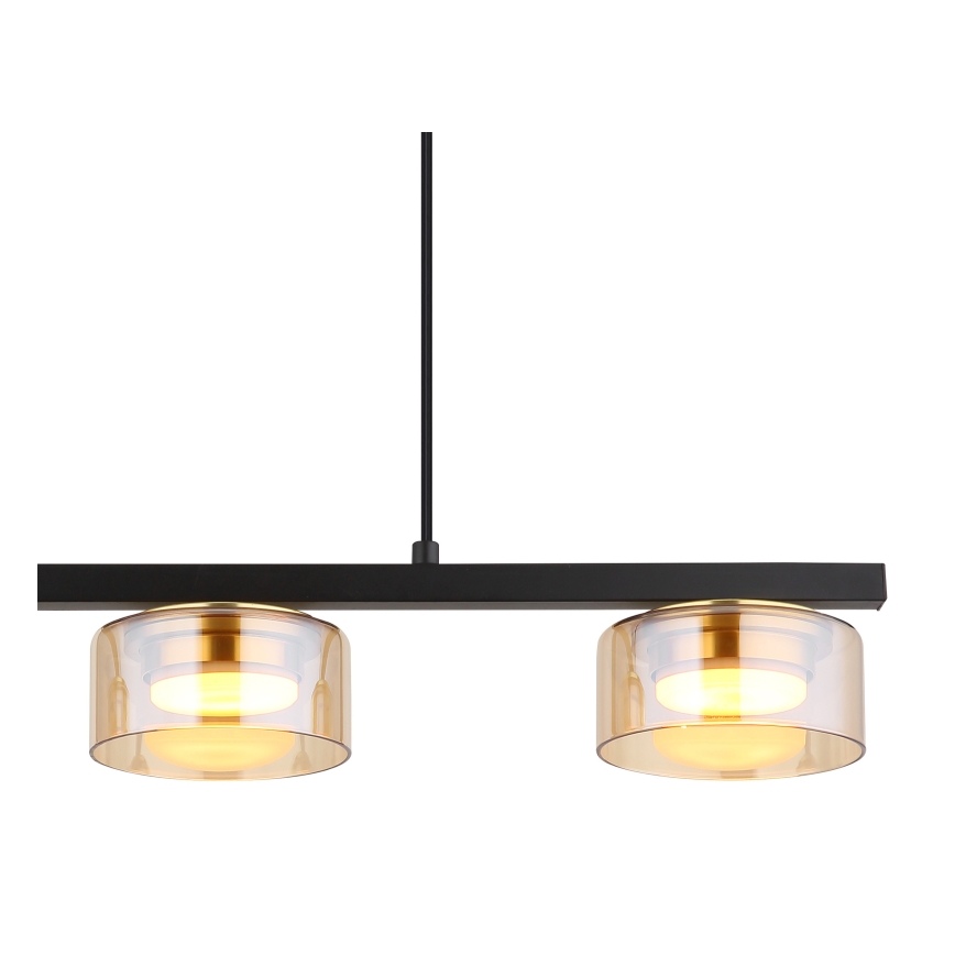 Globo - Suspension filaire 3xGX53/6W/230V fumé/marron