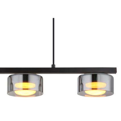 Globo - Suspension filaire 3xGX53/6W/230V fumé/noir