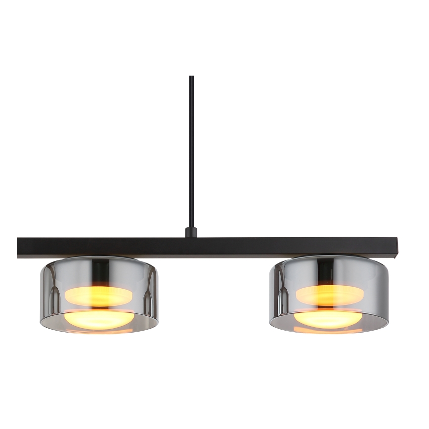 Globo - Suspension filaire 3xGX53/6W/230V fumé/noir