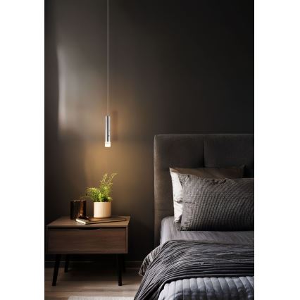 Globo - Lampe LED tactile rechargeable dimmable 2 en 1 LED/2W/230/5V chrome mat
