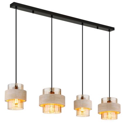 Globo - Suspension sur câble 4xE27/40W/230V