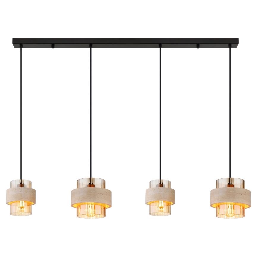 Globo - Suspension sur câble 4xE27/40W/230V