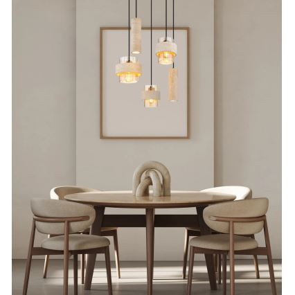 Globo - Suspension sur câble 3xE27/40W/230V + 2xGU10/10W