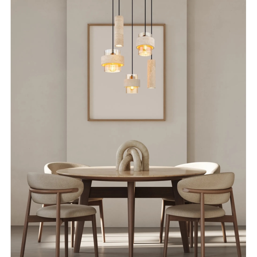 Globo - Suspension sur câble 3xE27/40W/230V + 2xGU10/10W