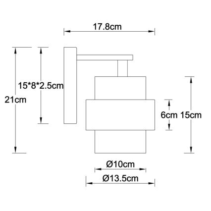 Globo - Applique murale 1xE27/40W/230V