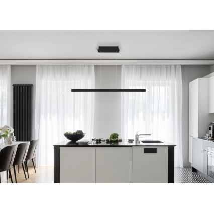 Globo - Suspension LED dimmable à commande tactile sur câble LED/43W/230V 4000K noir