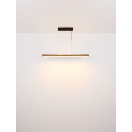 Globo - Lustre LED dimmable à commande tactile sur câble LED/24W/230V + LED/3W 3000K marron