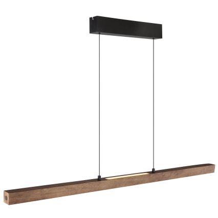 Globo - Lustre LED dimmable à commande tactile sur câble LED/24W/230V + LED/3W 3000K marron