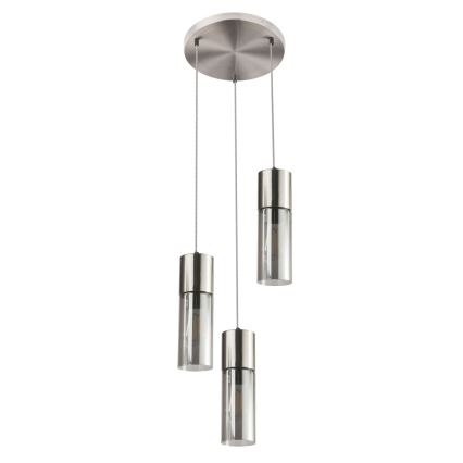 Globo - Suspension filaire 3xE27/25W/230V d. 30 cm chrome mat