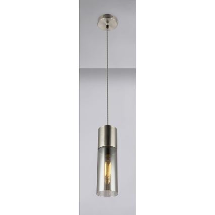 Globo - Suspension filaire 1xE27/25W/230V d. 10,5 cm chrome mat