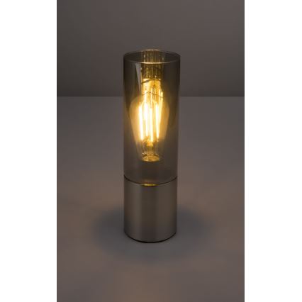 Globo - Lampe de table tactile 1xE27/25W/230V d. 9 cm chrome mat