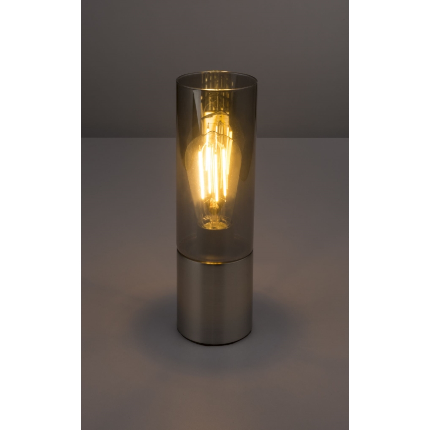 Globo - Lampe de table tactile 1xE27/25W/230V d. 9 cm chrome mat