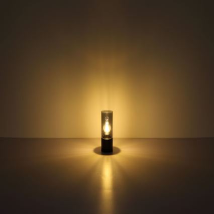 Globo - Lampe de table tactile 1xE27/25W/230V d. 9 cm noir