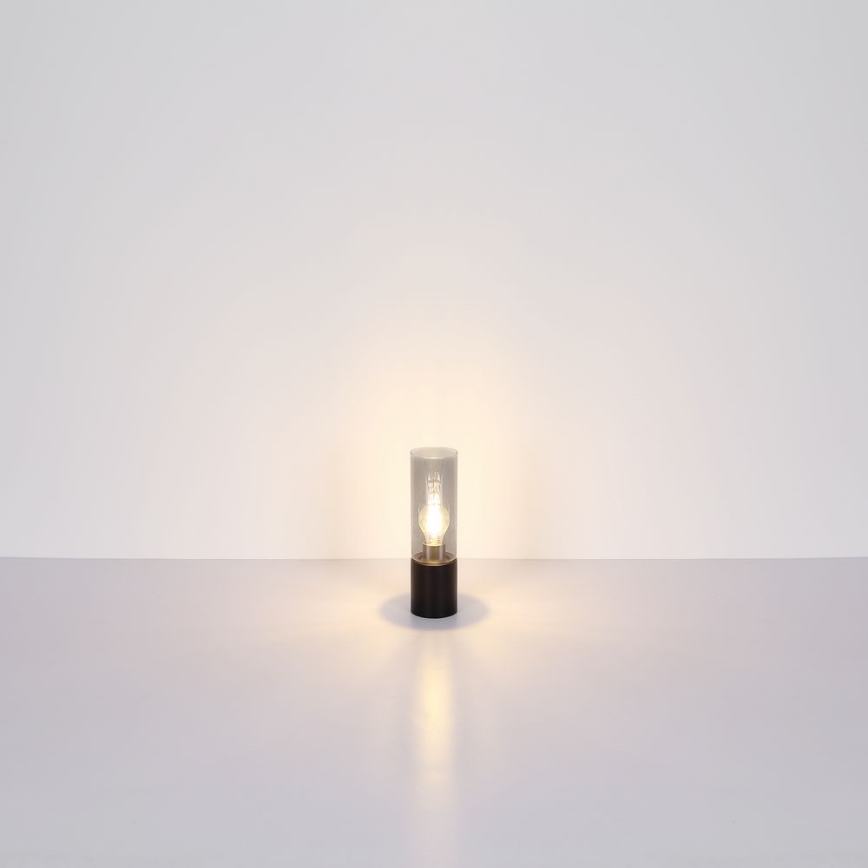 Globo - Lampe de table tactile 1xE27/25W/230V d. 9 cm noir