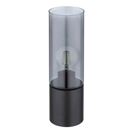 Globo - Lampe de table tactile 1xE27/25W/230V d. 9 cm noir