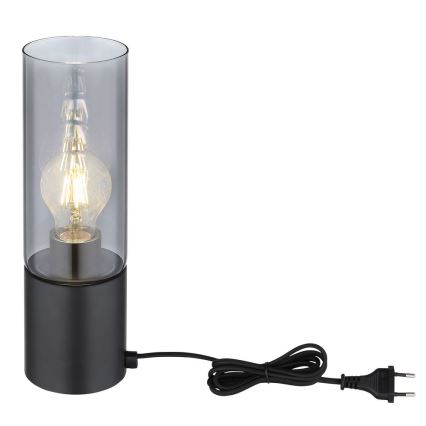 Globo - Lampe de table tactile 1xE27/25W/230V d. 9 cm noir