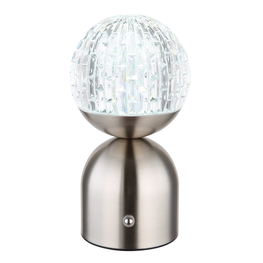 Globo - Lampe de table tactile à intensité variable LED/2,5W/3,7V 2700/4000/6500K 1800 mAh USB chrome mat