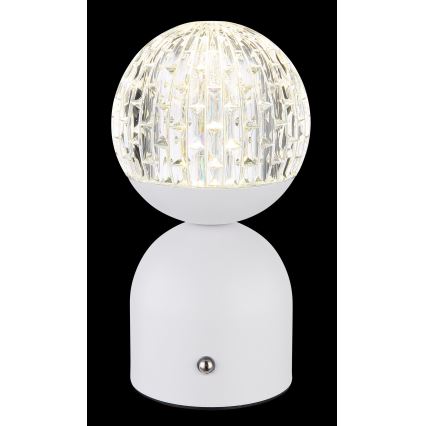 Globo - Lampe de table tactile à intensité variable LED/2,5W/3,7V 2700/4000/65000K 1800 mAh USB blanc