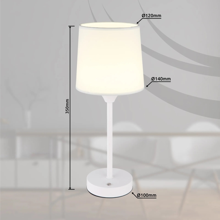 Globo - Lampe de table tactile rechargeable et à intensité variable LED/2,5W/3,7V 2700/4000/6500K 1800 mAh blanc
