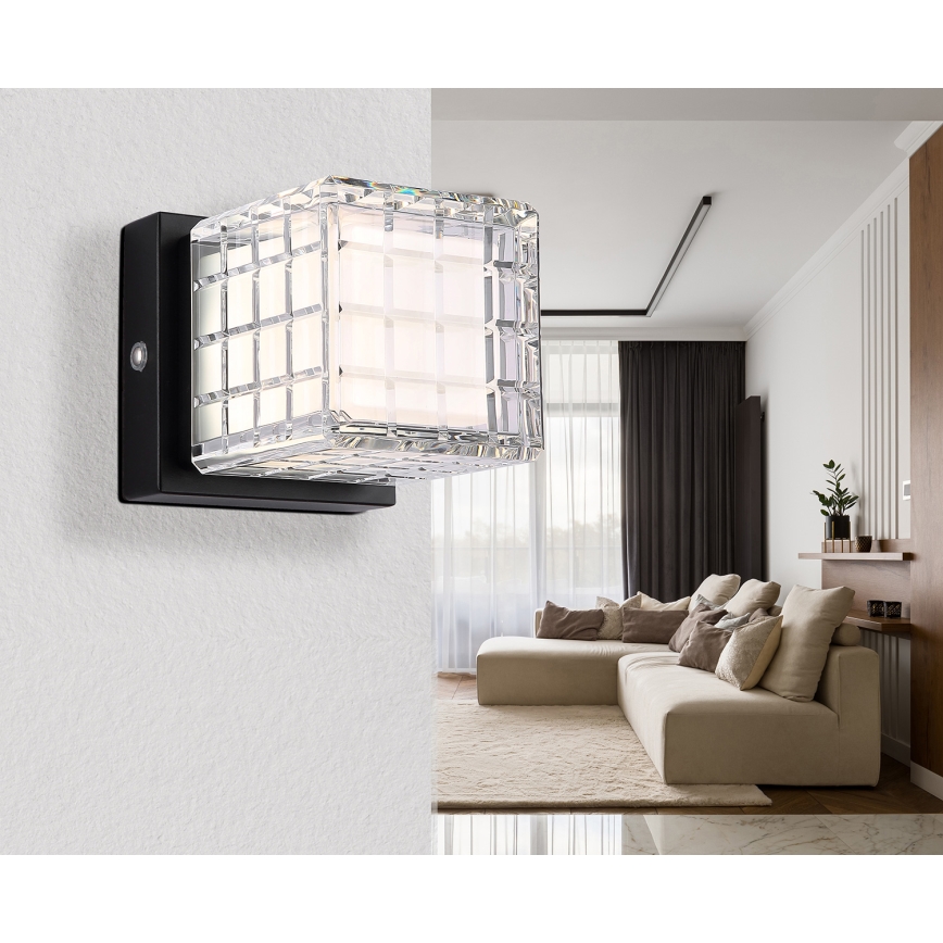 Globo - Lampe de table tactile à intensité variable LED/2,5W/3,7V 2700K/4000K/6500K 1800 mAh USB noir