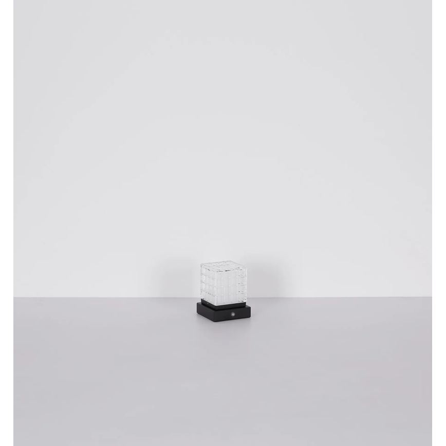 Globo - Lampe de table tactile à intensité variable LED/2,5W/3,7V 2700K/4000K/6500K 1800 mAh USB noir