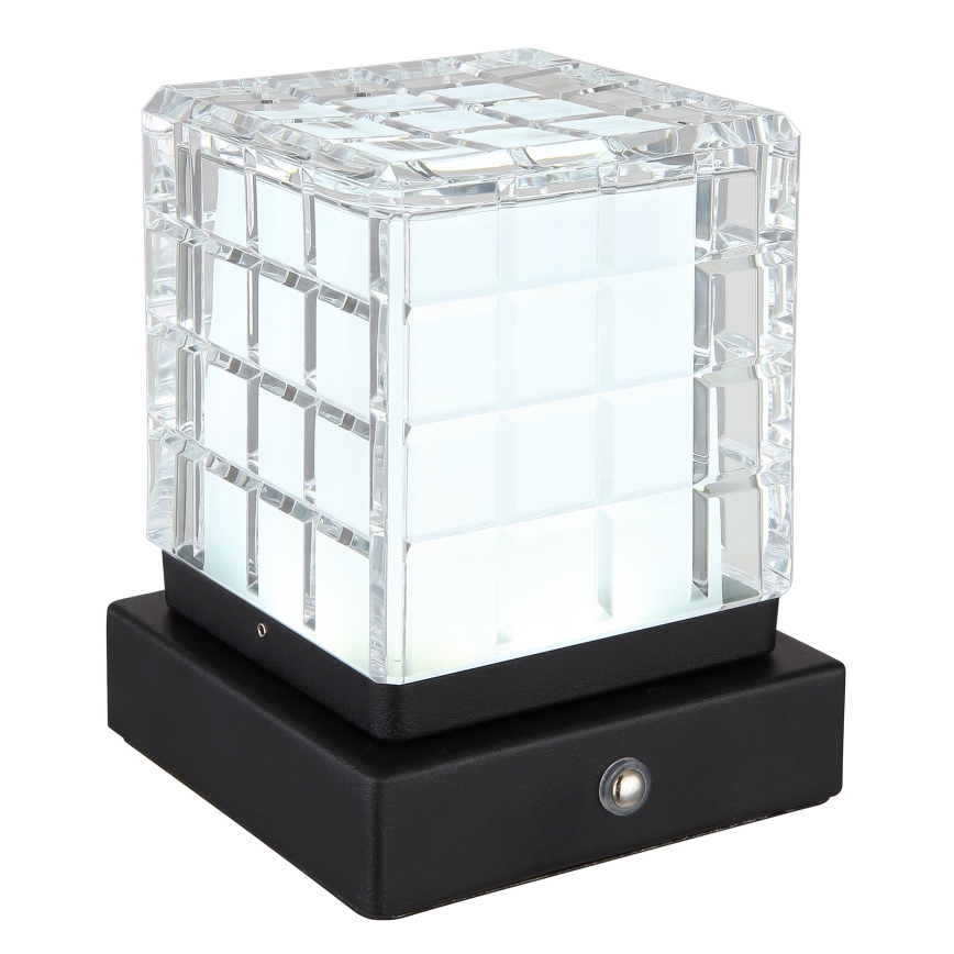 Globo - Lampe de table tactile à intensité variable LED/2,5W/3,7V 2700K/4000K/6500K 1800 mAh USB noir