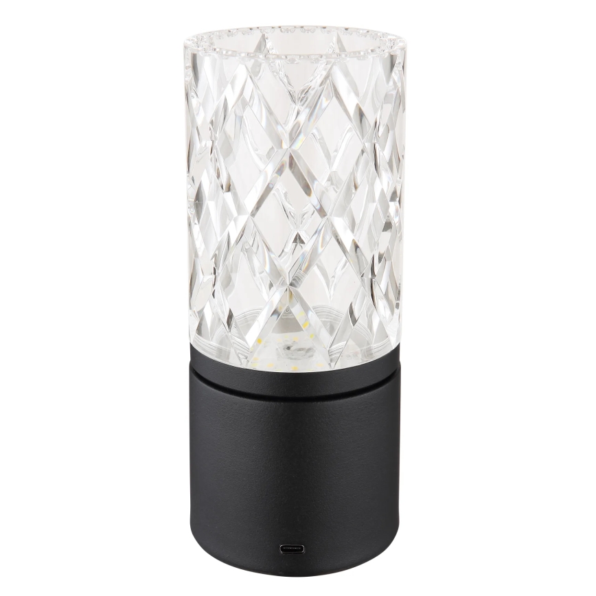 Globo - Lampe de table tactile à intensité variable LED/2,5W/3,7V 2700K/4000K/6500K 1800 mAh USB noir