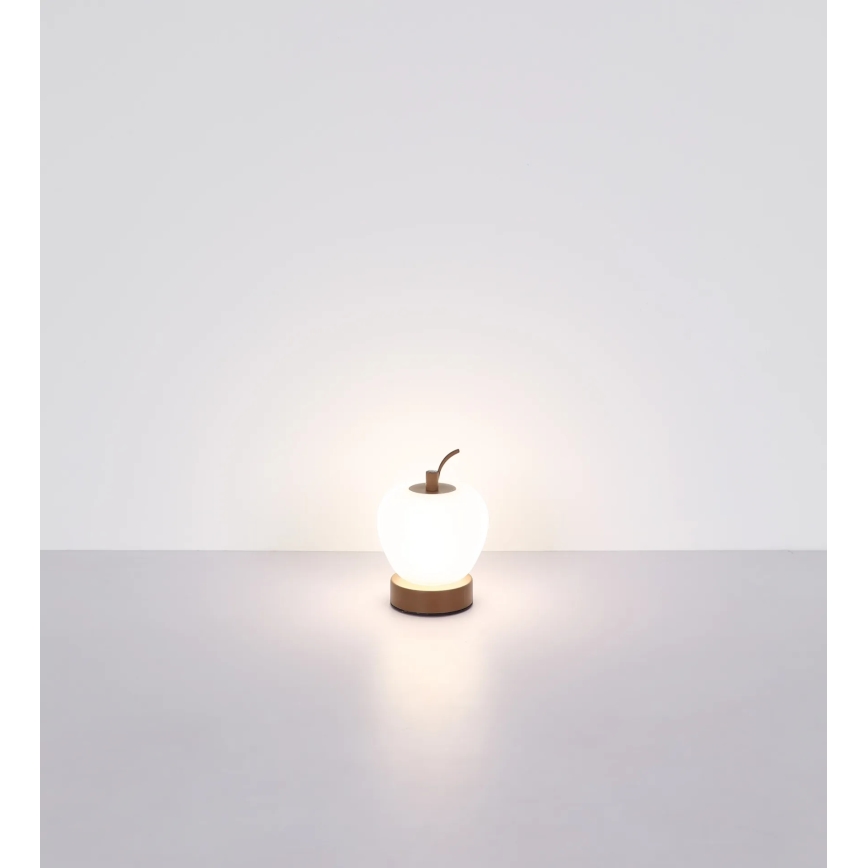 Globo - Lampe de table tactile à intensité variable LED/2W/3,7V 2700K/4000K/6500K 1200 mAh USB marron