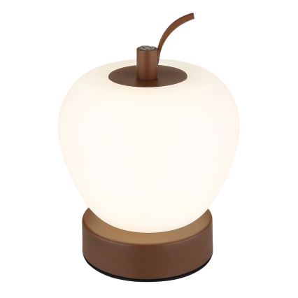 Globo - Lampe de table tactile à intensité variable LED/2W/3,7V 2700K/4000K/6500K 1200 mAh USB marron