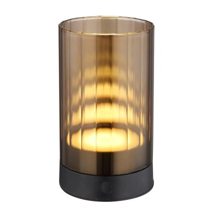 Globo - Lampe de table tactile d'extérieur à intensité variable et rechargeable LED/2W/3,7V 2700/4000/6500K 1200mAh IP44 marron