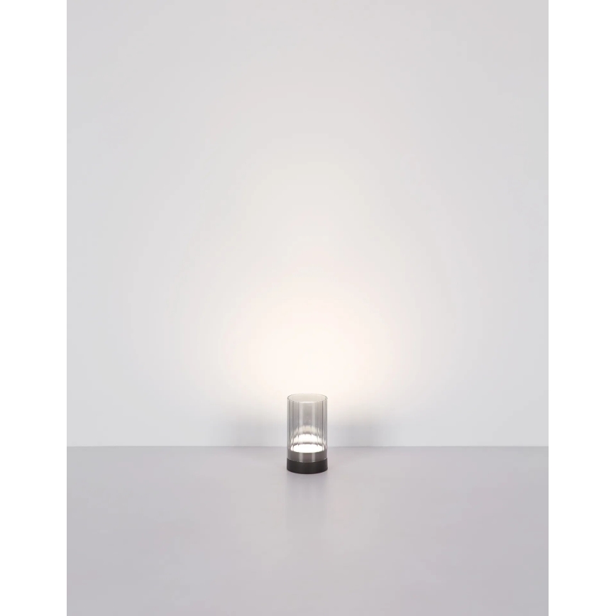 Globo - Lampe de table tactile extérieure à intensité variable et rechargeable LED/2W/3,7V 2700/4000/6500K 1200mAh IP44 gris