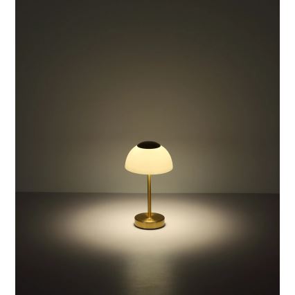 Globo - Lampe de table LED rechargeable et dimmable LED/2,5W/5V 1800 mAh 2700K/4000K/6500K laiton