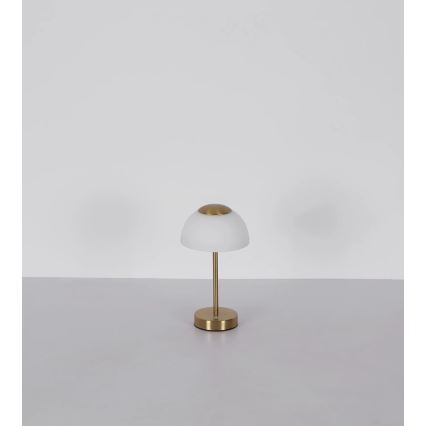 Globo - Lampe de table LED rechargeable et dimmable LED/2,5W/5V 1800 mAh 2700K/4000K/6500K laiton