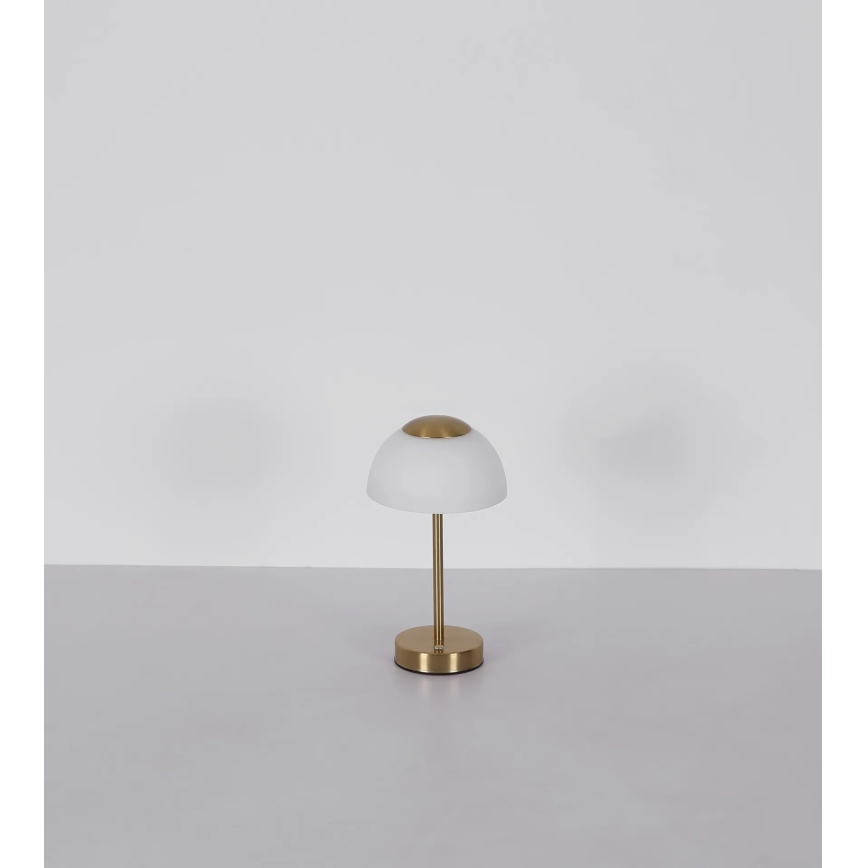 Globo - Lampe de table LED rechargeable et dimmable LED/2,5W/5V 1800 mAh 2700K/4000K/6500K laiton