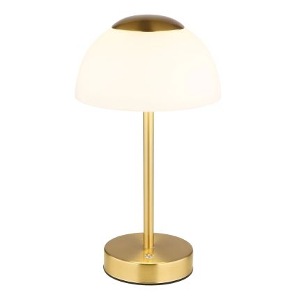 Globo - Lampe de table LED rechargeable et dimmable LED/2,5W/5V 1800 mAh 2700K/4000K/6500K laiton