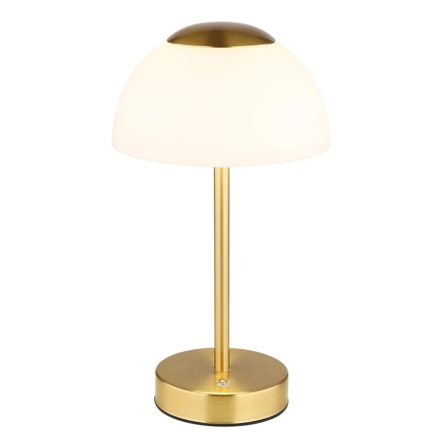 Globo - Lampe de table à intensité variable rechargeable LED/2,5W/5V 1800mAh 2700K/4000K/6500K laiton