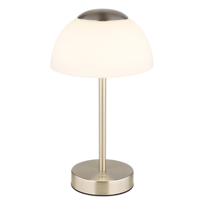 Globo - Lampe de table à intensité variable rechargeable LED/2,5W/5V 1800mAh 2700K/4000K/6500K chrome mat