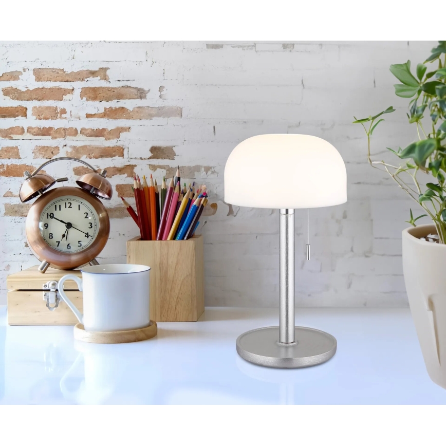 Globo - Lampe de table rechargeable LED/1,5W/3,7V 3000/4200/6000K 1800mAh argenté