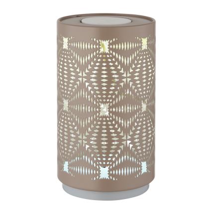Globo - Lampe de table tactile rechargeable RGB LED/1W/5V 500 mAh marron