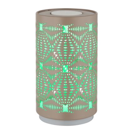 Globo - Lampe de table tactile rechargeable RGB LED/1W/5V 500 mAh marron