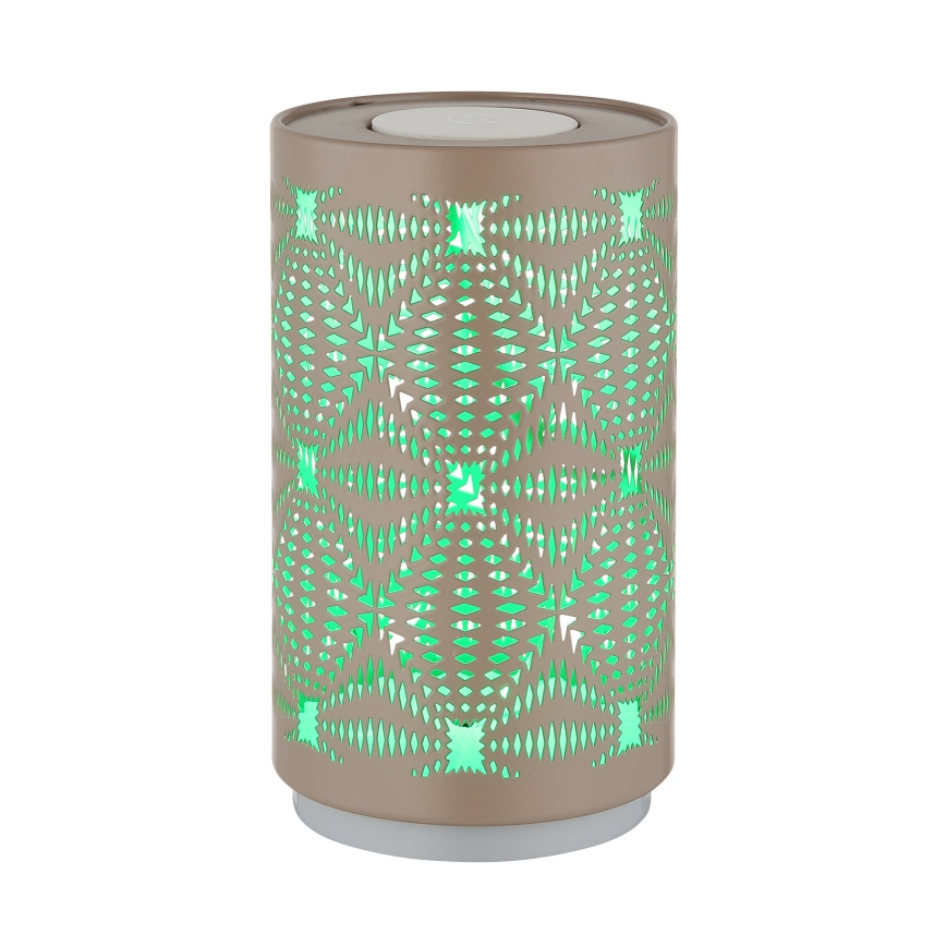 Globo - Lampe de table tactile rechargeable RGB LED/1W/5V 500 mAh marron