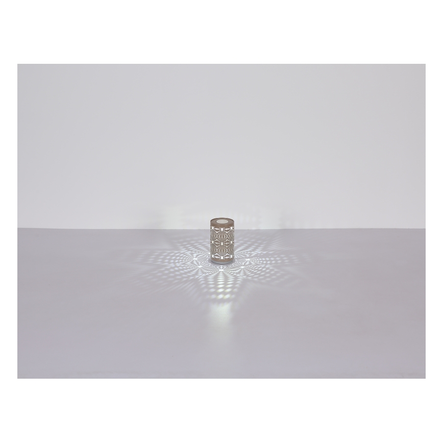 Globo - Lampe de table tactile rechargeable RGB LED/1W/5V 500 mAh marron