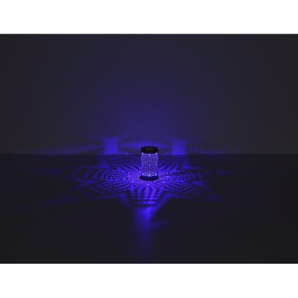 Globo - Lampe de table tactile rechargeable RGB LED/1W/5V 500 mAh gris