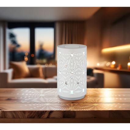 Globo - Lampe de table tactile rechargeable RGB LED/1W/5V 500 mAh blanc