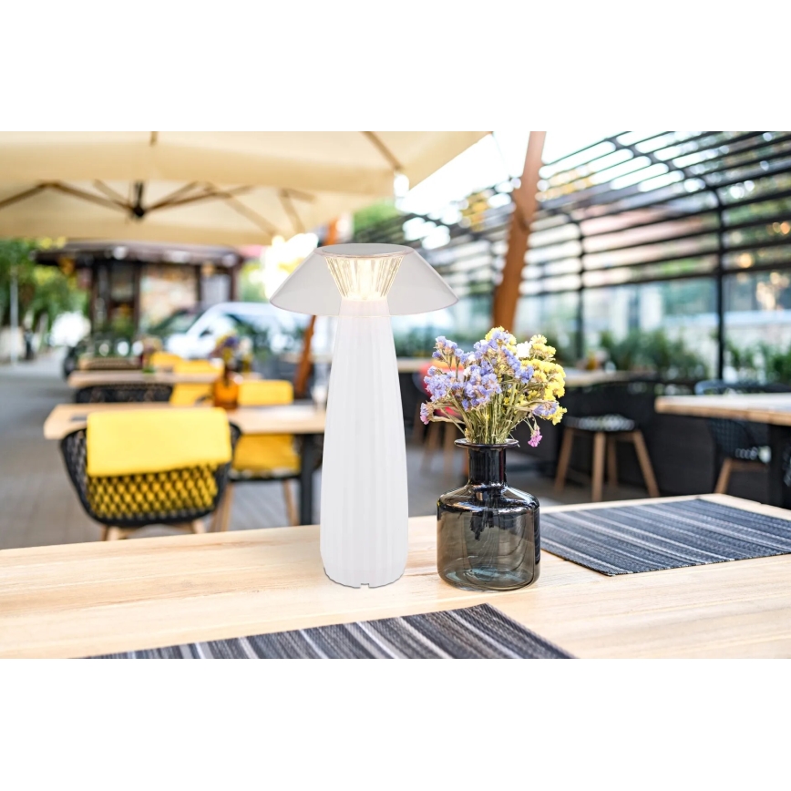 Globo - Lampe de table tactile rechargeable et à intensité variable LED/1W/3,7V 3000K 1200mAh blanc