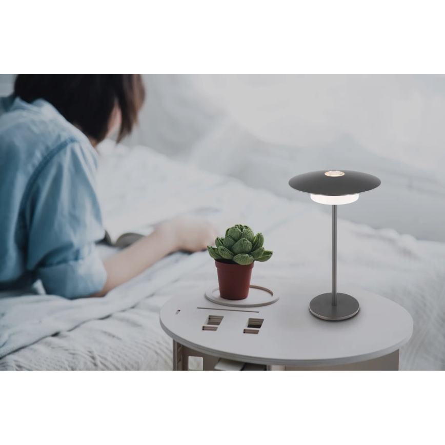 Globo - Lampe de table tactile LED rechargeable d'extérieur LED/3W/3,7V 1800/2700/3000K IP44 1800 mAh gris