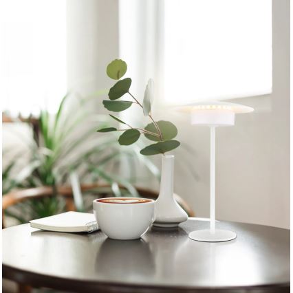 Globo - Lampe de table tactile d'extérieur rechargeable LED/3W/3,7V 1800/2700/3000K IP44 1800 mAh blanc